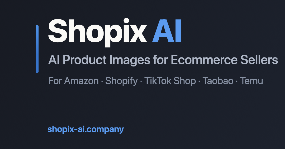 Shopix AI 网站截图预览