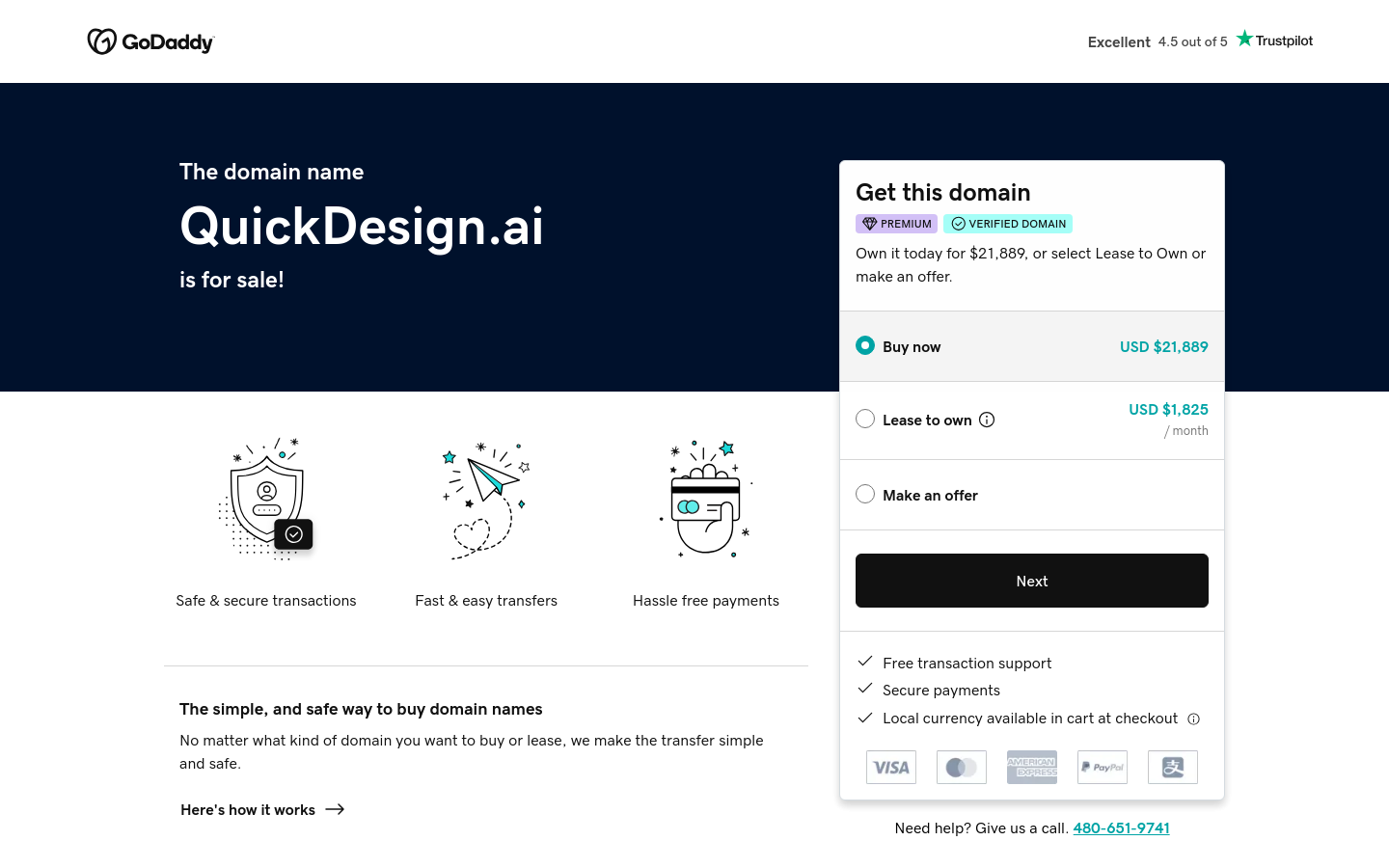 QuickDesign AI 网站截图预览